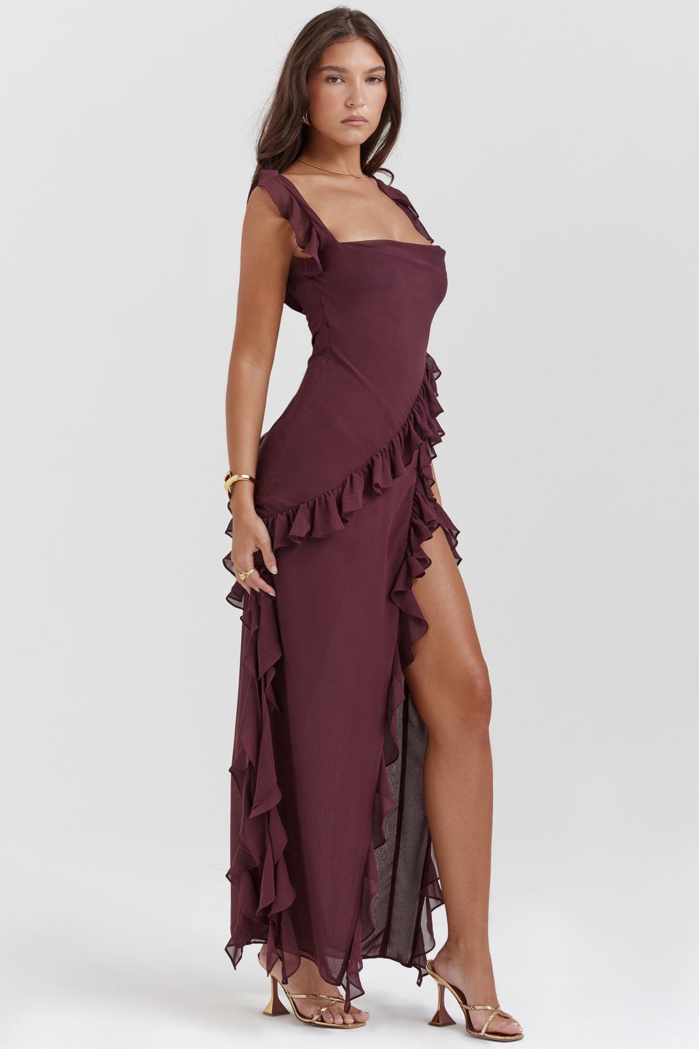 Vestido Alicia com folhos