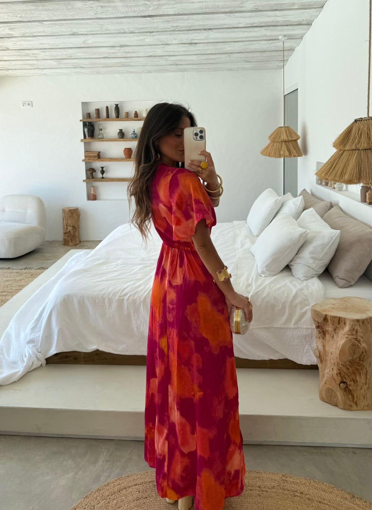 Vestido Rosa do Entardecer
