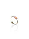 Anel com flor em ouro rosa