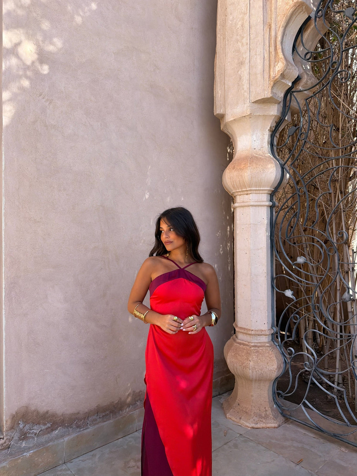 Vestido Oasis vermelho