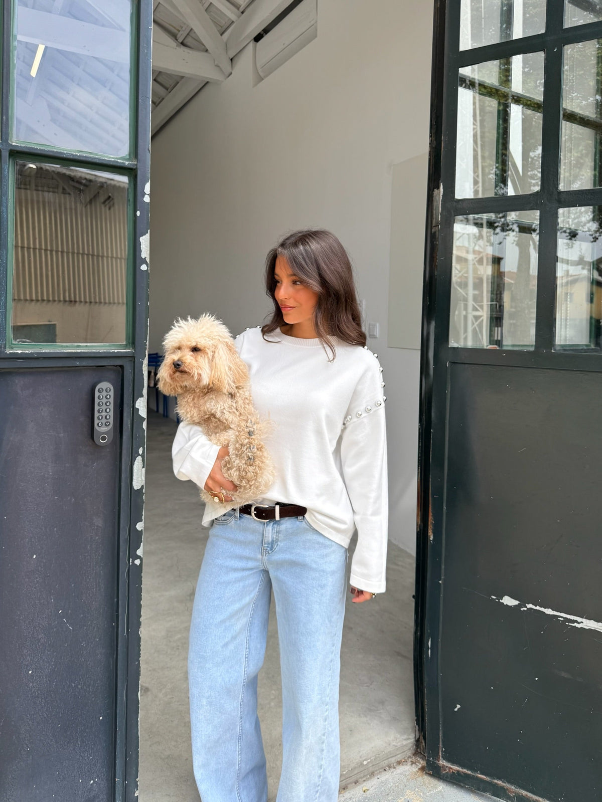 Calças de ganga de cintura baixa