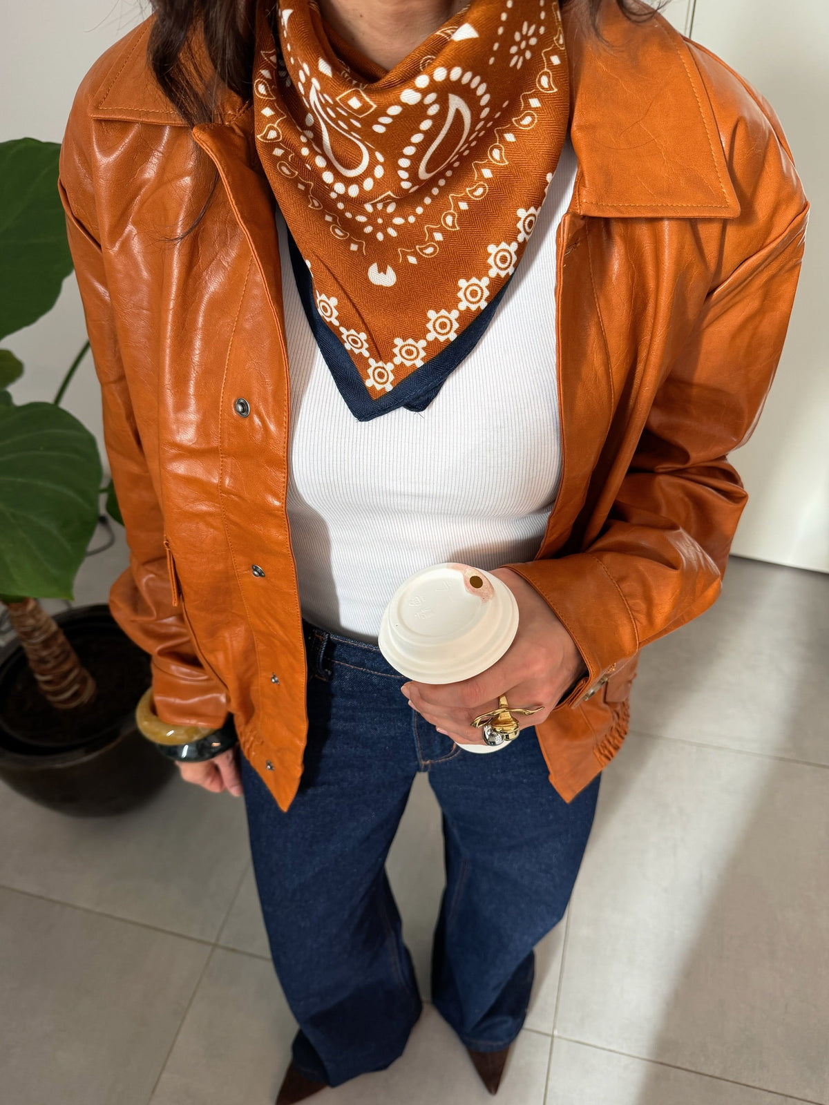 Jaqueta Burnet laranja