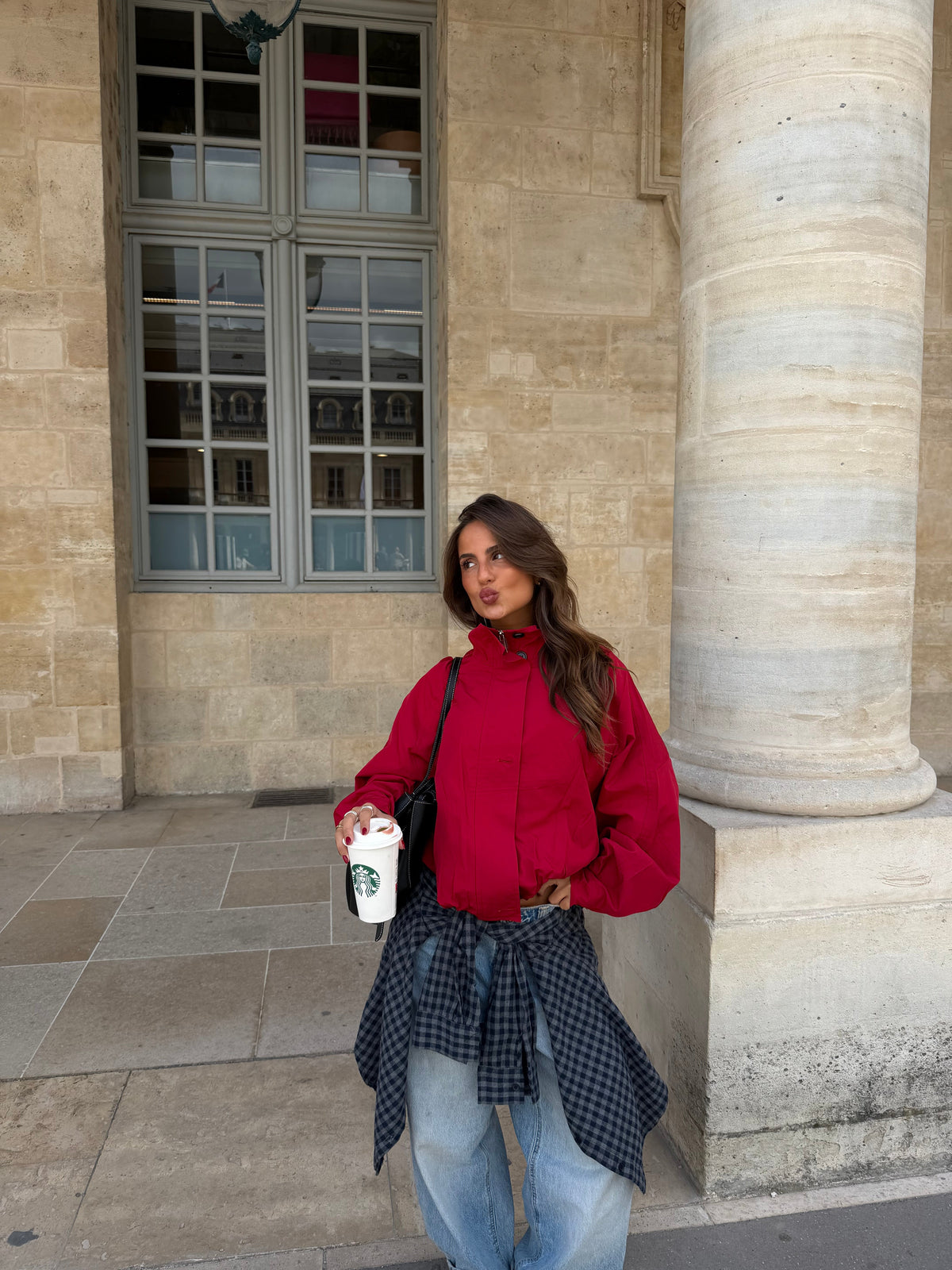 Jaqueta Livy em vermelho