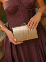 Clutch com faixas douradas