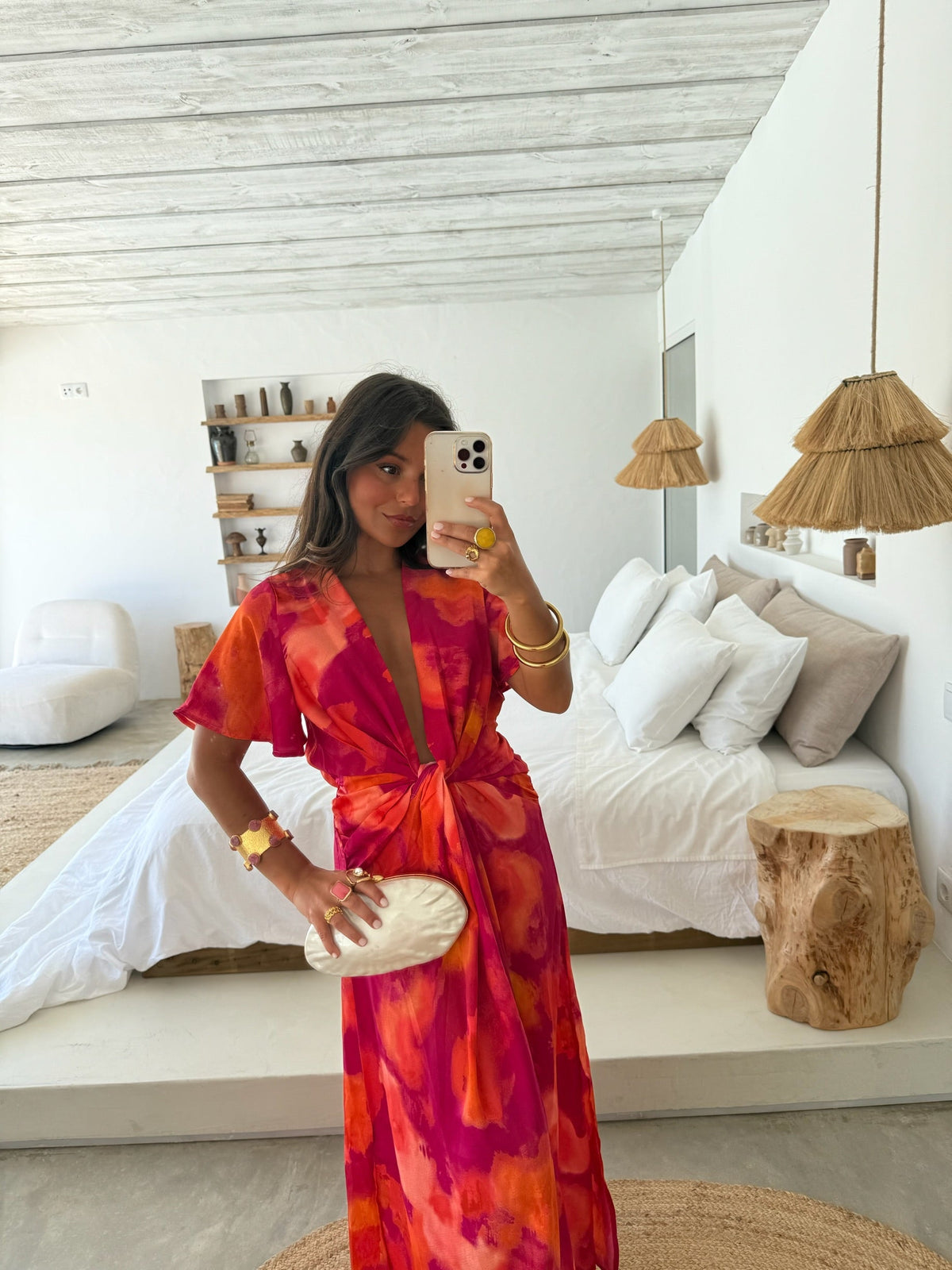 Vestido Rosa do Entardecer