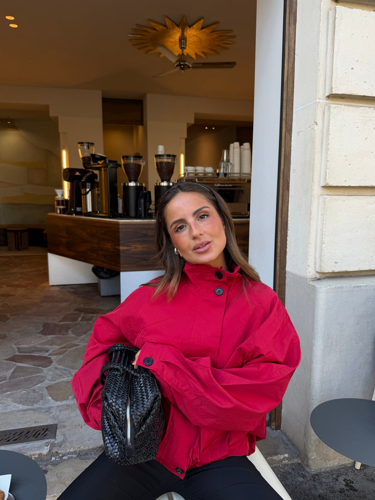 Jaqueta Livy em vermelho