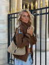 Jaqueta bomber Sasha com tachas