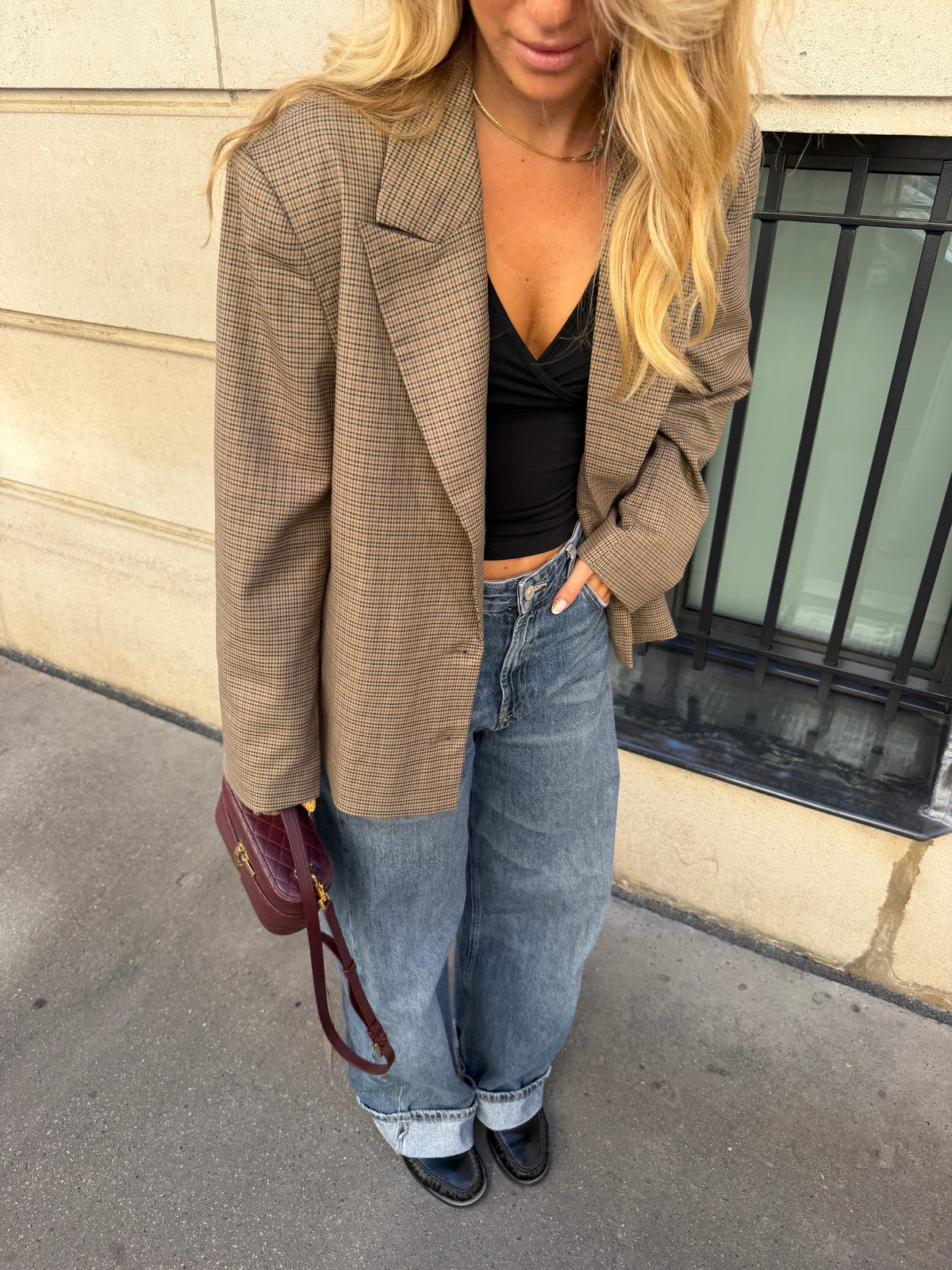 Blazer xadrez Ella