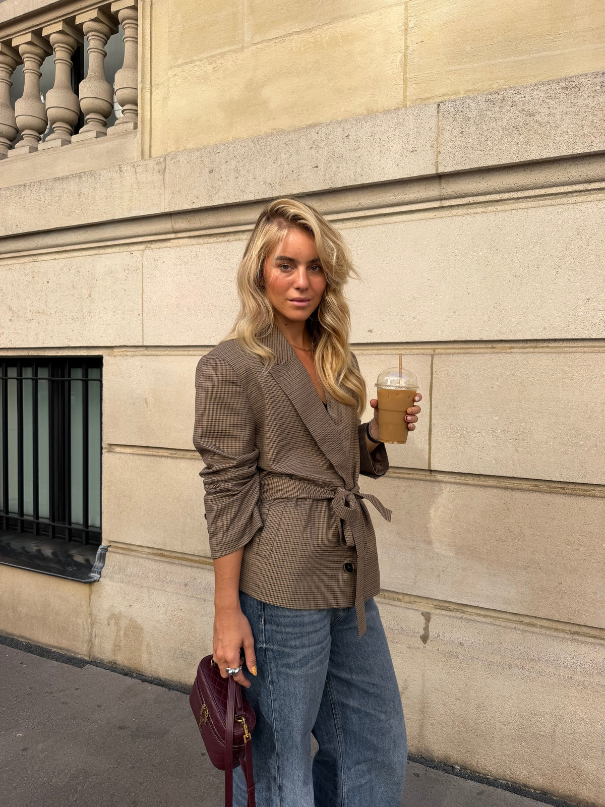 Blazer xadrez Ella