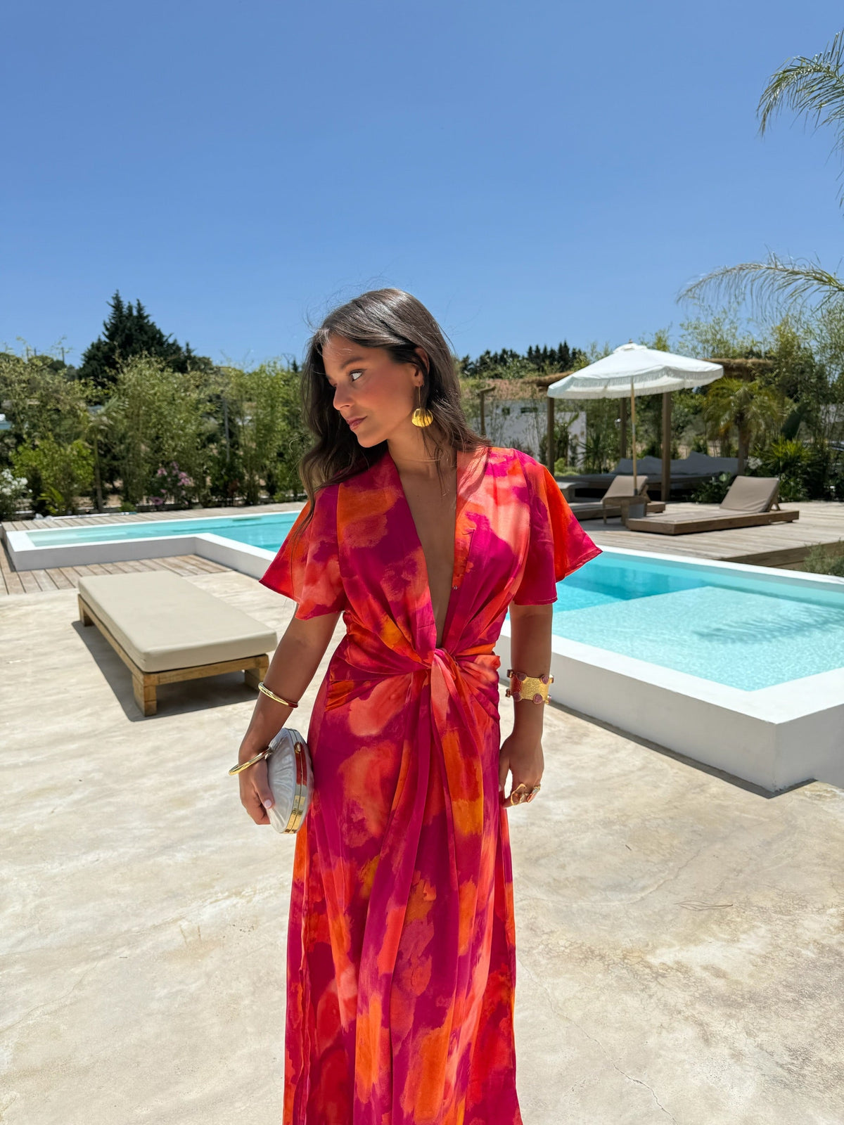 Vestido Rosa do Entardecer