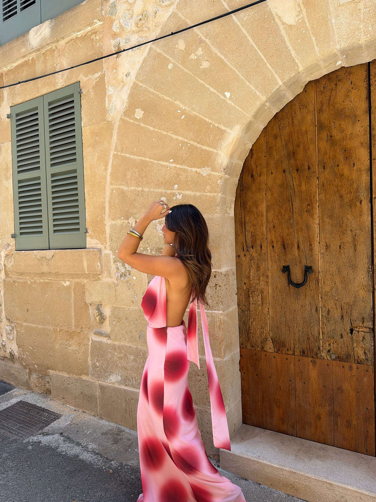 Vestido Carmen cor-de-rosa