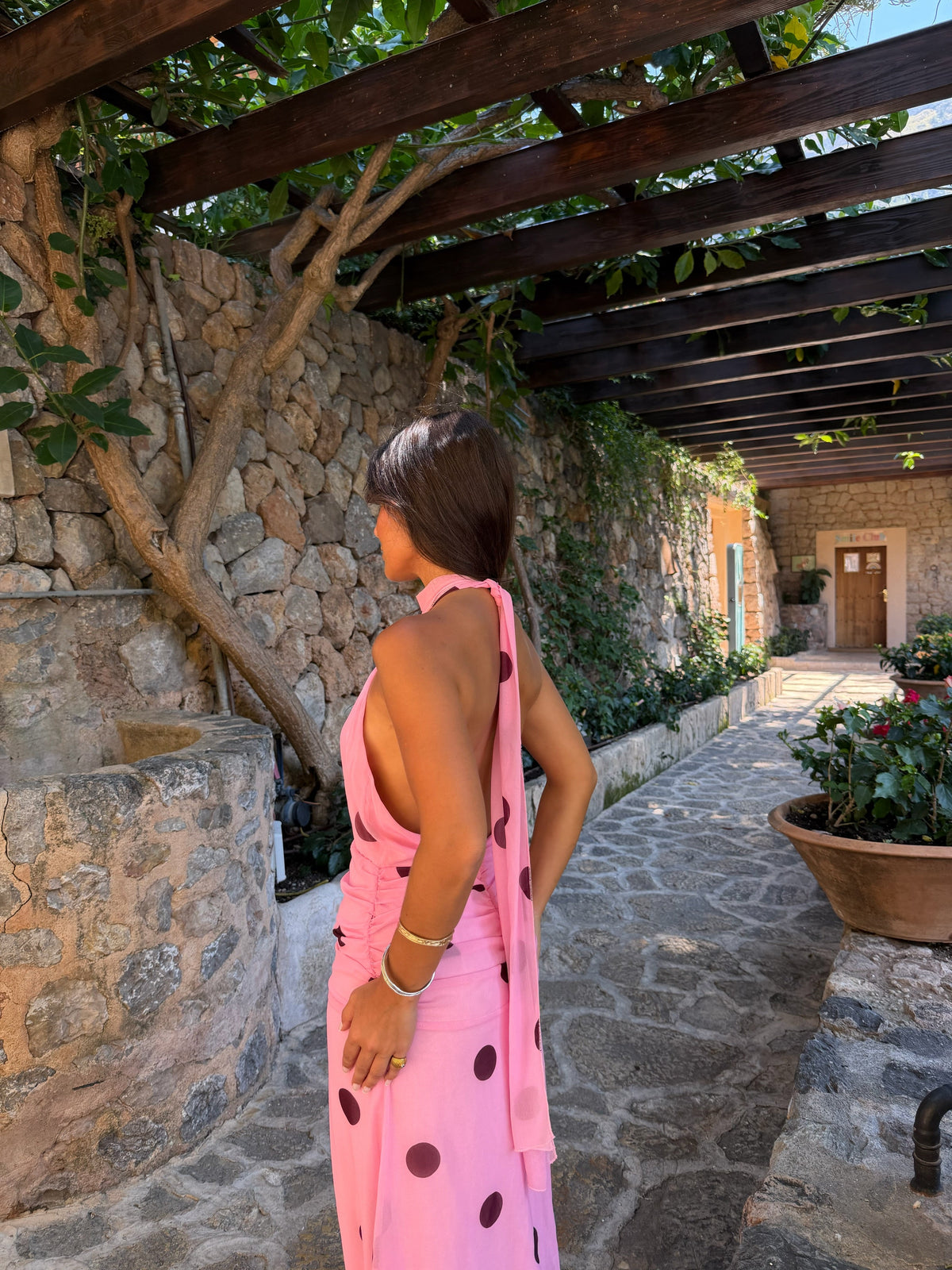 Vestido Sabrina cor-de-rosa