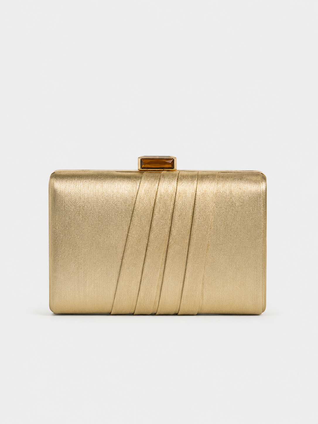 Clutch com faixas douradas