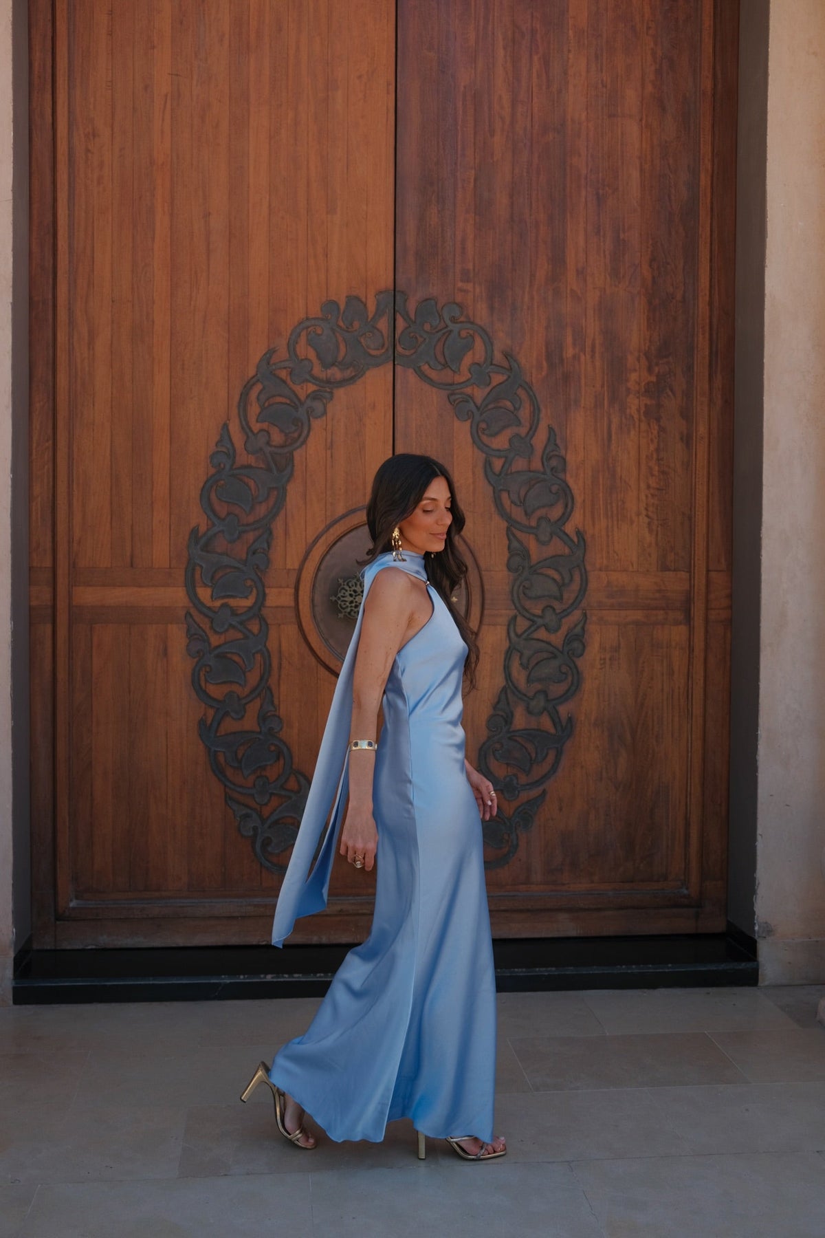 Vestido Safira azul-celeste