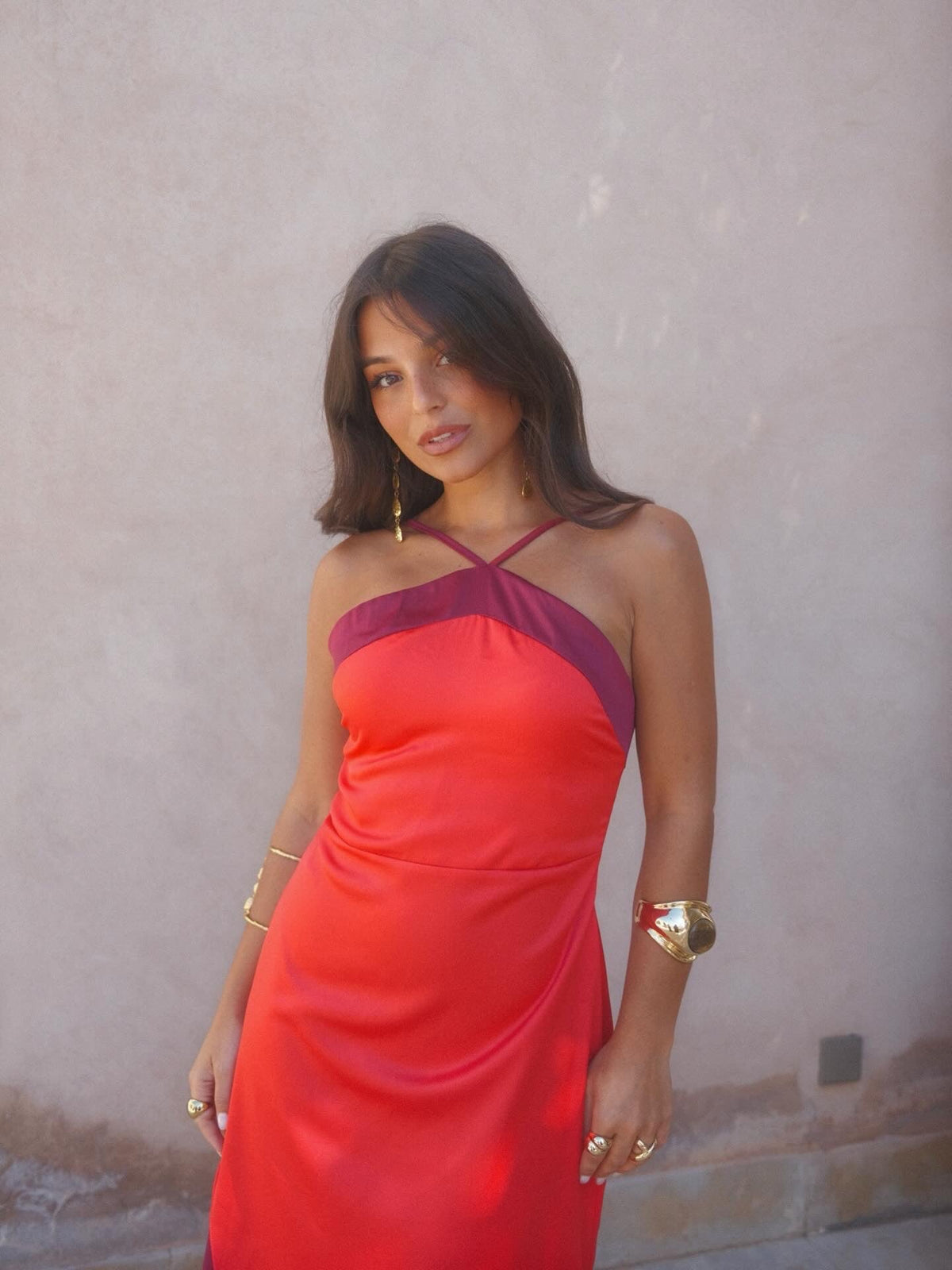 Vestido Oasis vermelho