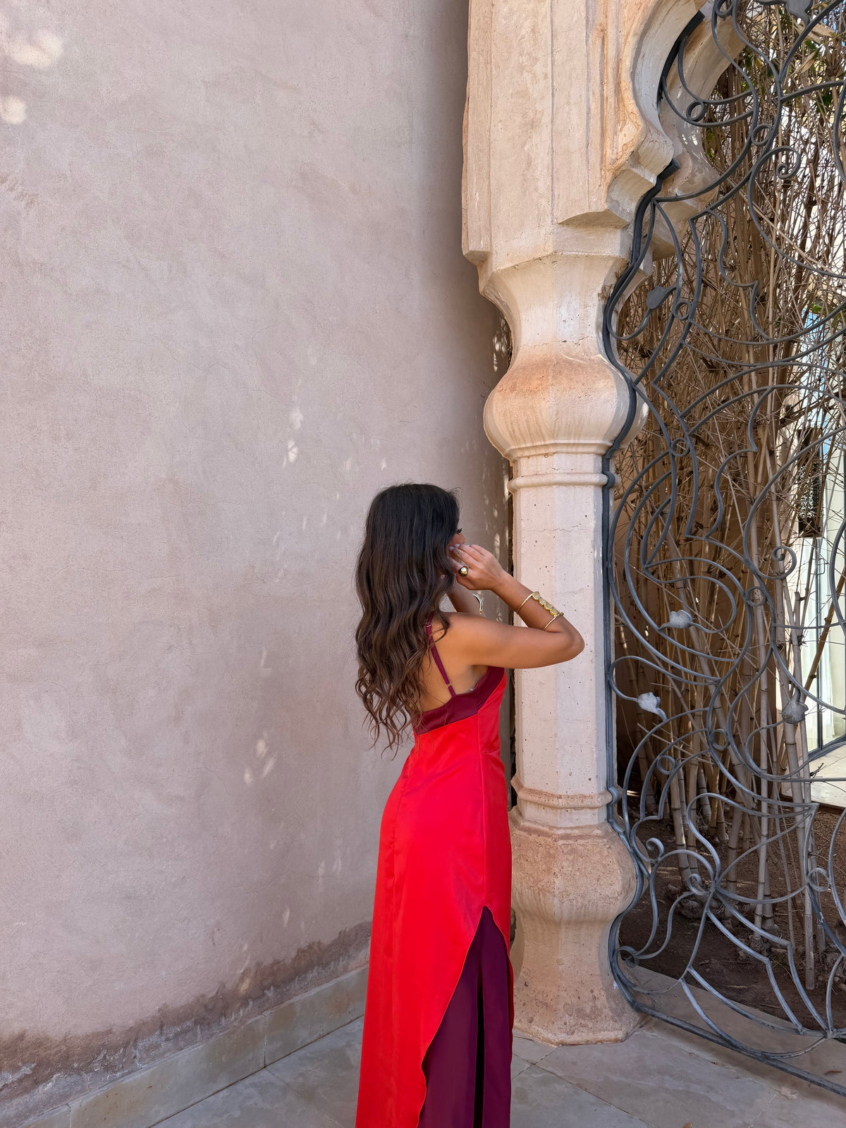 Vestido Oasis vermelho