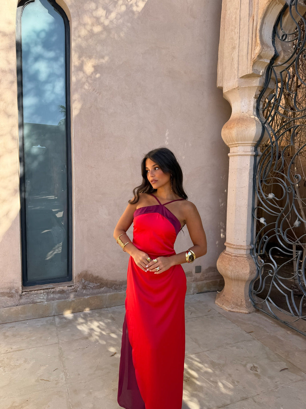 Vestido Oasis vermelho