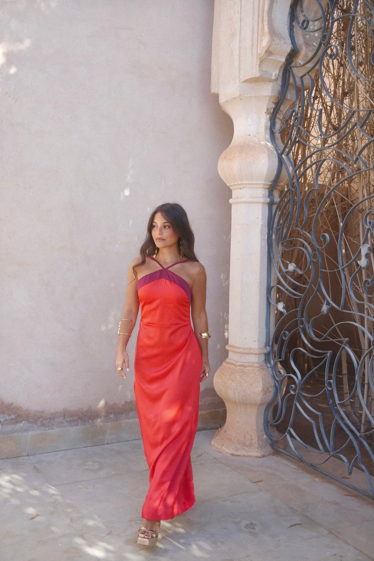 Vestido Oasis vermelho