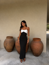 Vestido Vanessa preto e branco