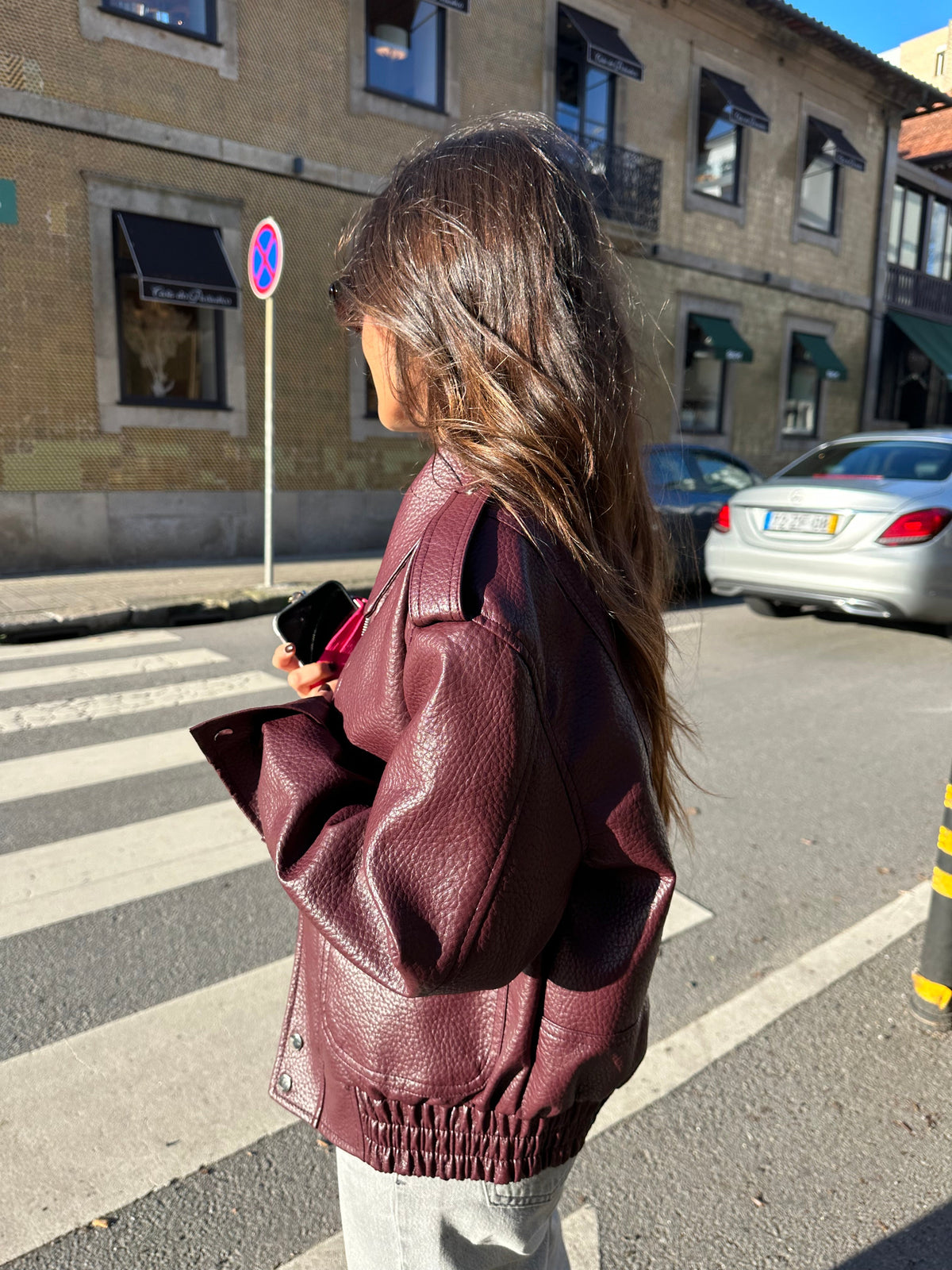 Jaqueta Barcelona bordô