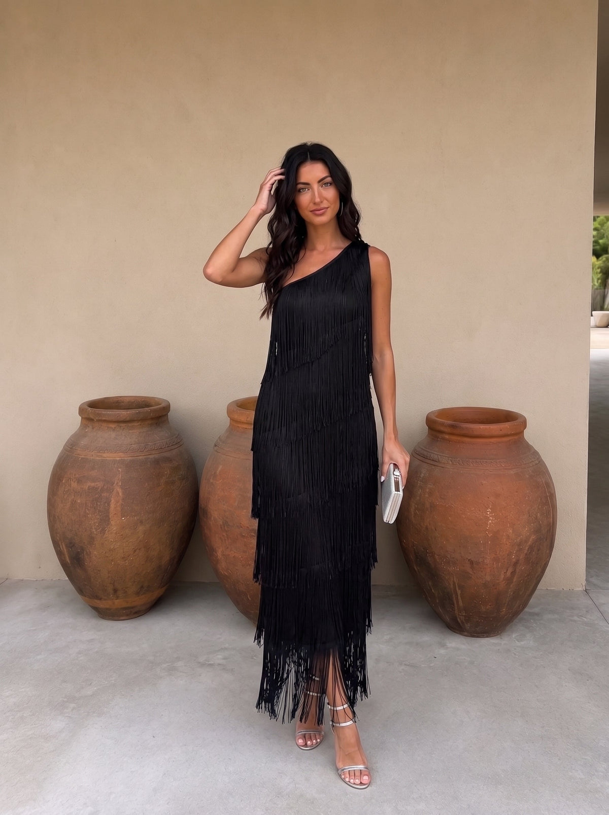 Vestido Laura com franjas