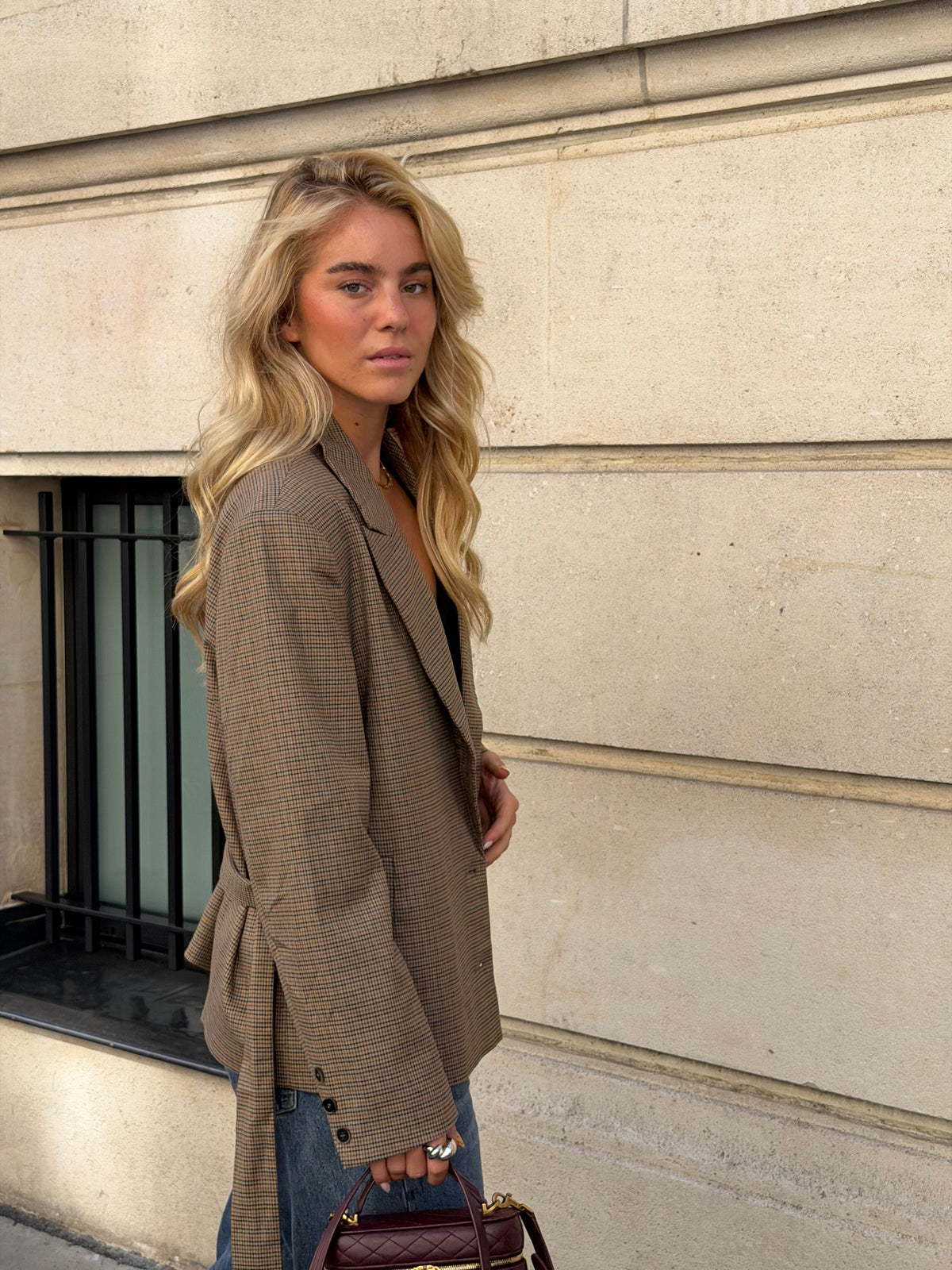 Blazer xadrez Ella