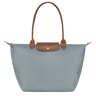 Mala grande premium cinzento-aço