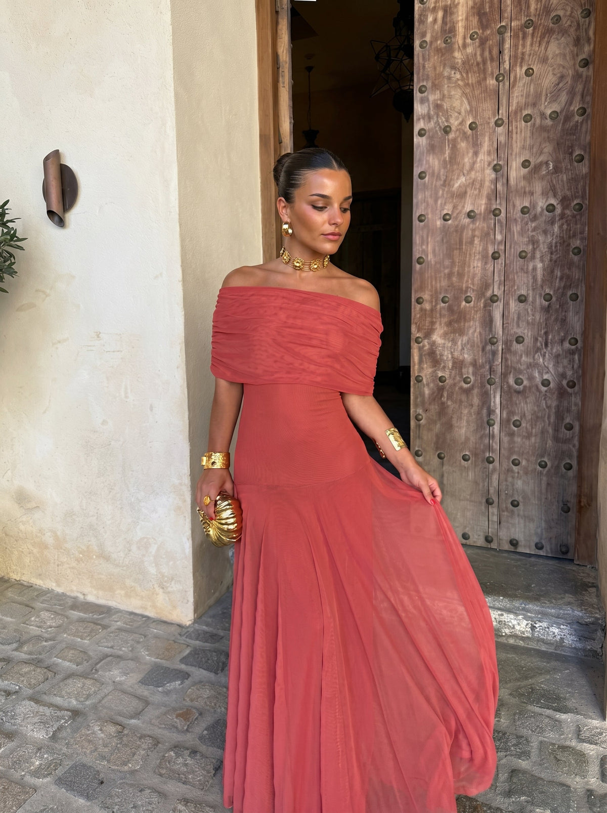 Vestido Irene de malha sem alças