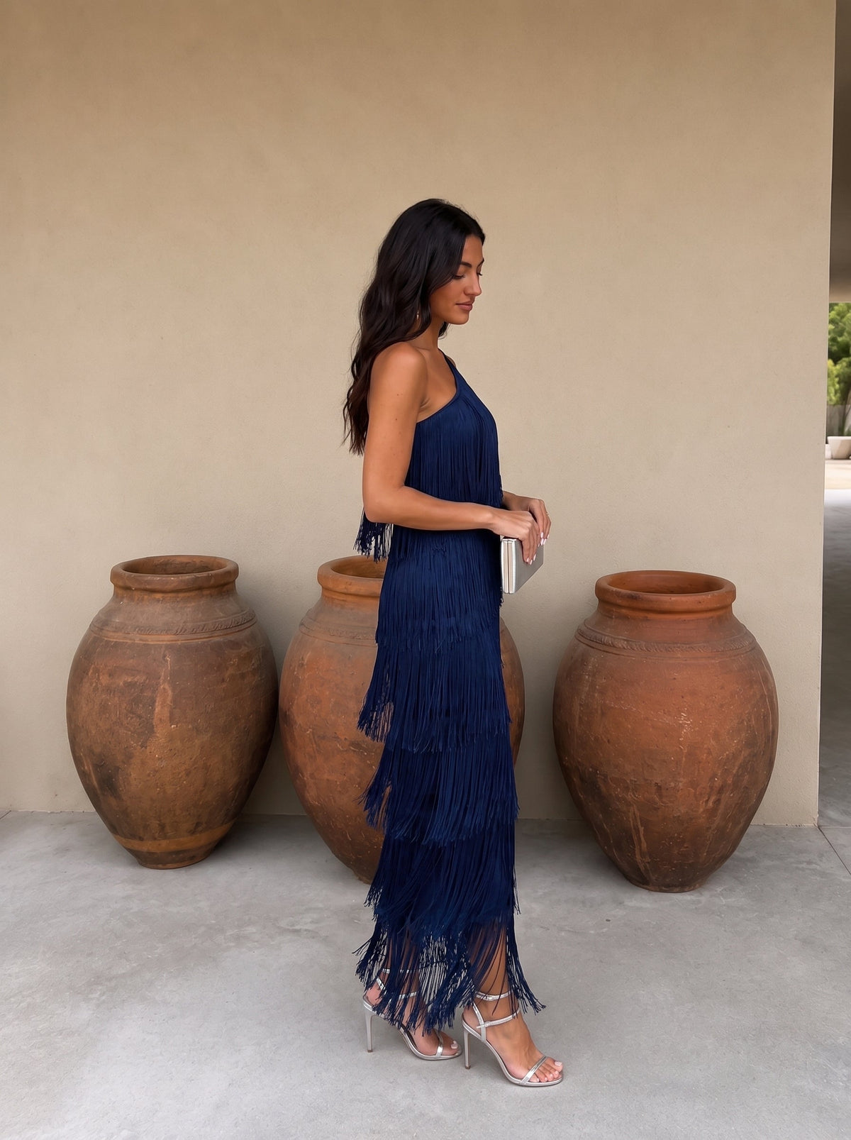 Vestido Laura com franjas