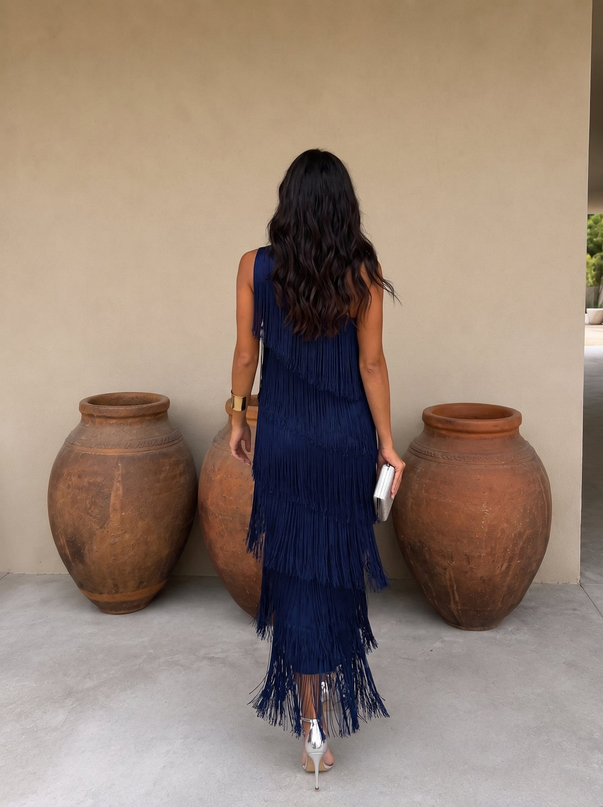 Vestido Laura com franjas