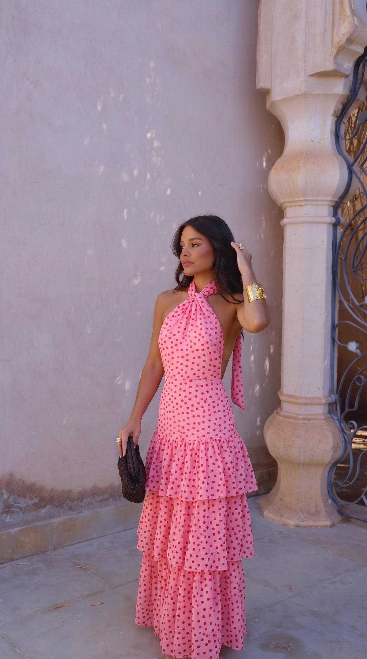 Vestido Romeu cor-de-rosa