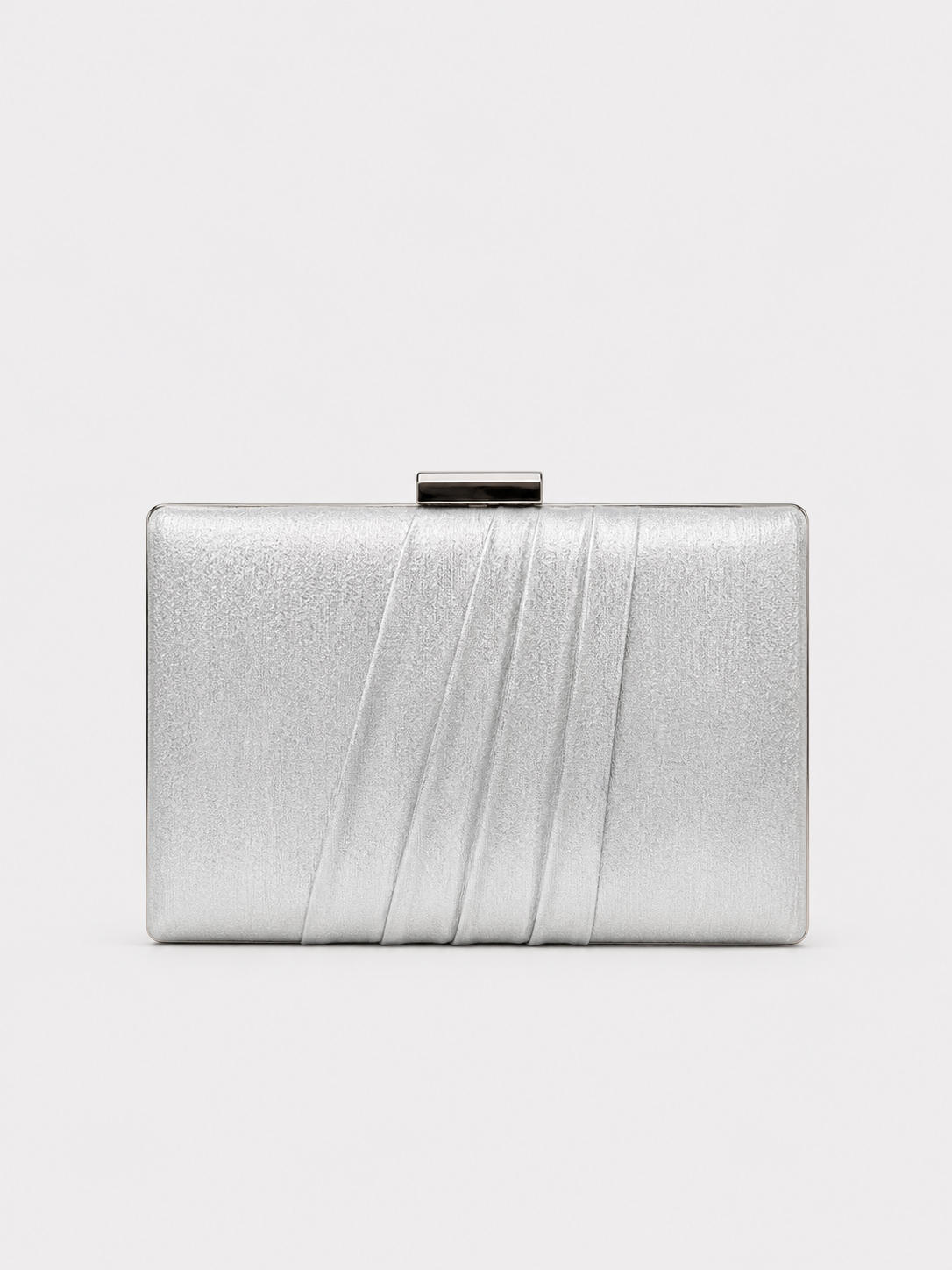Clutch com faixas prateadas