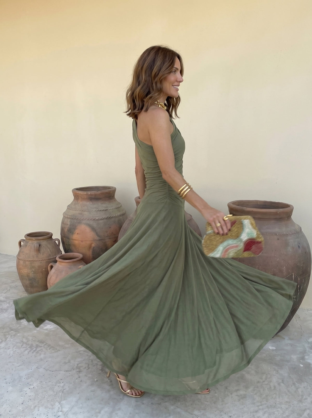 Vestido Irene de malha sem alças